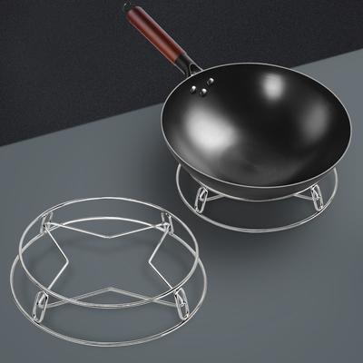 Griglia per il vapore multifunzionale in acciaio inossidabile, griglia di stoccaggio isolata, griglia di scarico anti-scottatura, cuscinetto per pentole rotondo da cucina, griglia per pentole