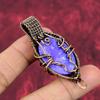 Charoite Pendant Copper Wire Wrapped Pendant Natural Gemstone Pendant Charoite Jewelry Handmade Pendant Copper Wire Jewelry Anniversary Gift