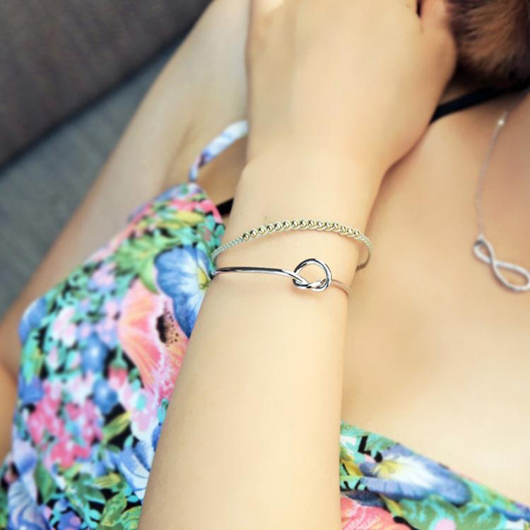 925 Sterling Silver Adjustable Heart Charm Bracelets & Bangle for Women Wedding Gift Prevent Allergy Femme Jewelry