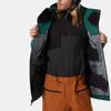 THE NORTH FACE Windbreaker Jackets Men's Green Hooded Moderate Straight Fit NF0A4QXP-S9W