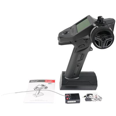 10CH Transmitter and 11CH Receiver Kit, 2.4GHz Remote Controller with LCD Display for RC Cars, Boats