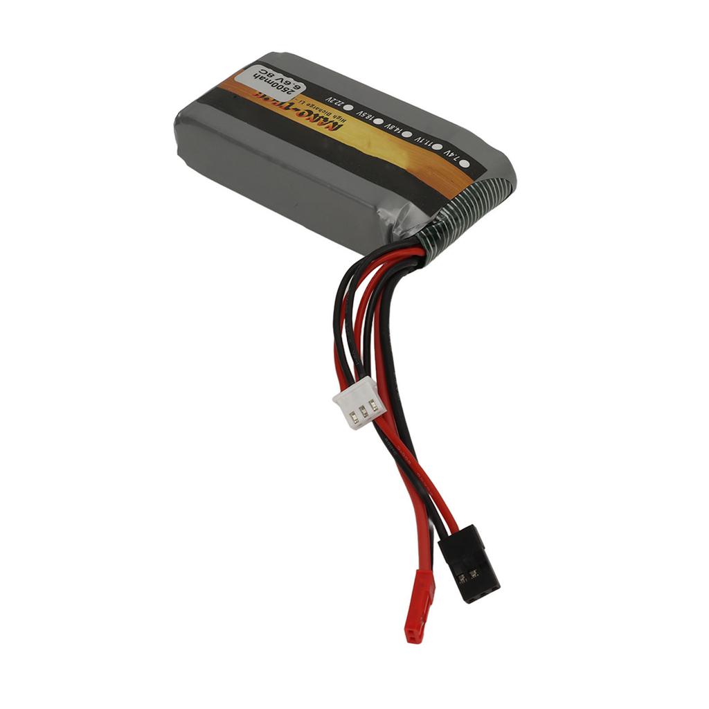 LiPo Battery 6.6V 2500mAh 8C High Capacity Model Toy Lithium Polymer Ion Battery for Model Airplane