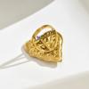 2025 new style women's light luxury jewelry geometric love opening adjustable design ring temperament ring