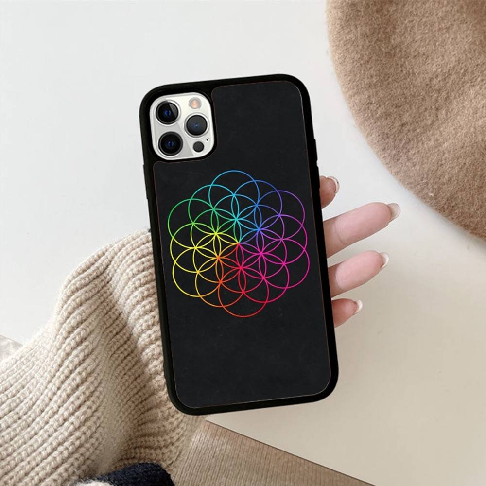 Moon Music Coldplay Band PC+TPU Phone Case For IPhone 17 16 15 14 PRO MAX 11 12 13 PLUS MINI Cover