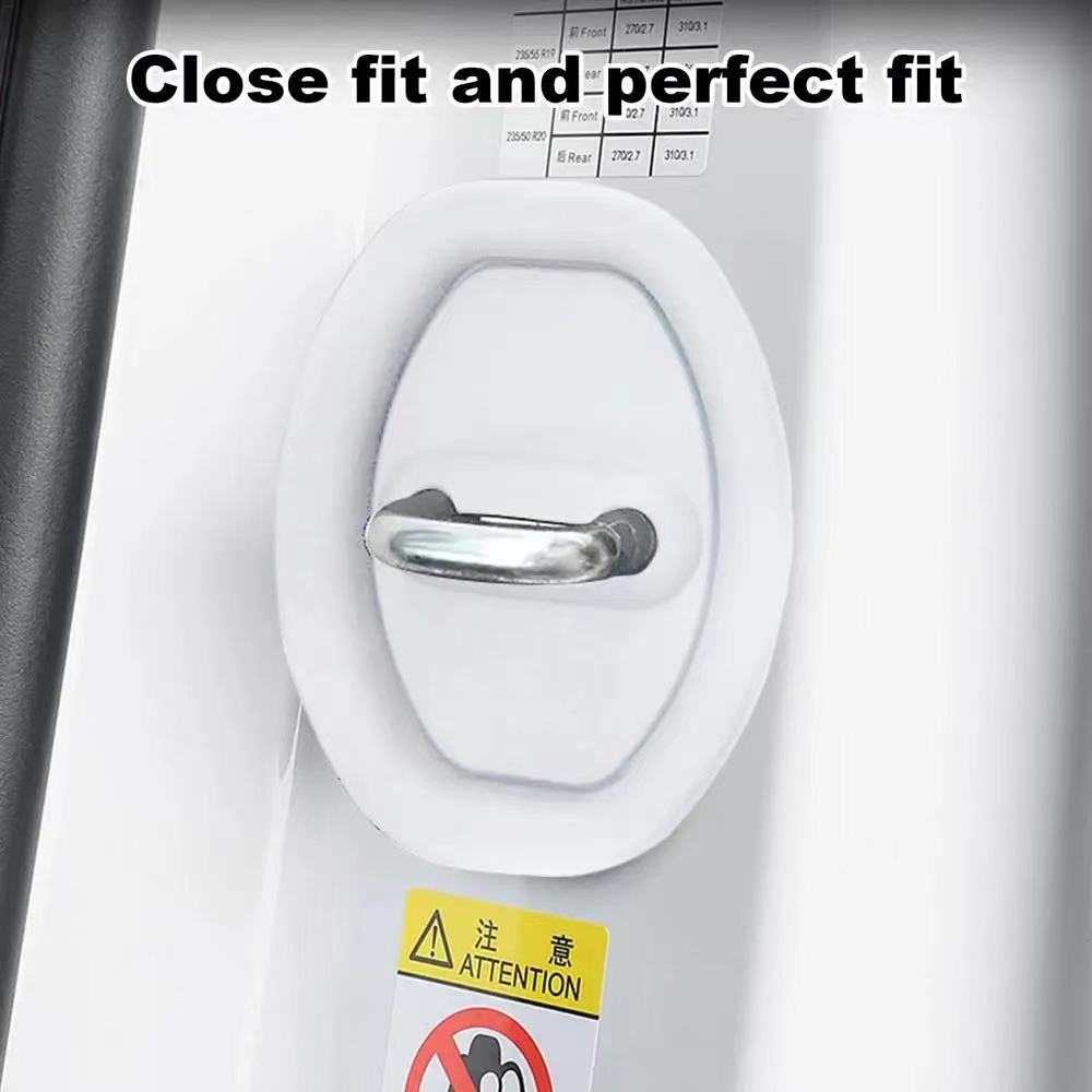 

Universal Car Door Closing Shockproof Silicone Cushion Mute Shock Absorber Protective Covers Car Door Latch Accessories