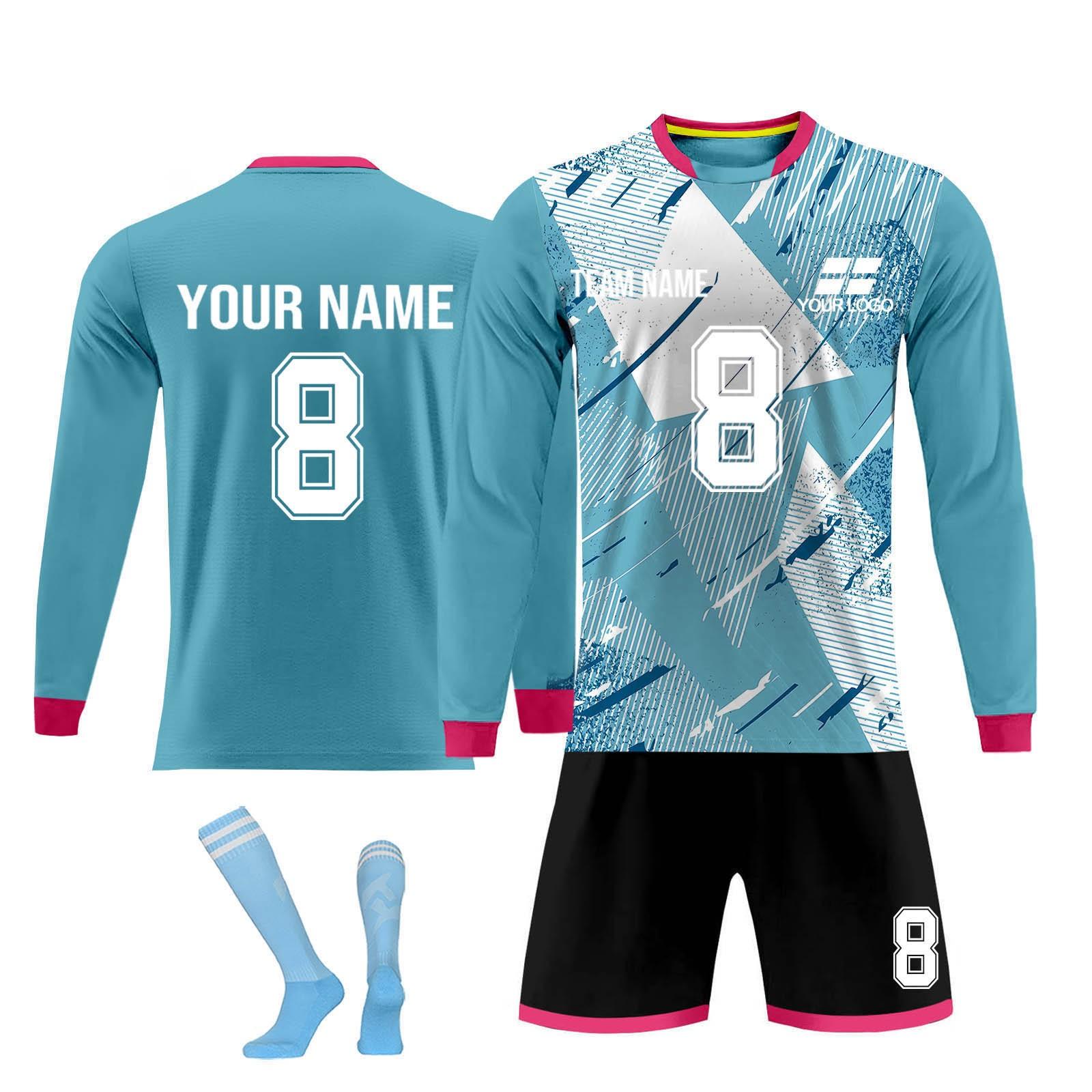 

Комплект персонализированных рубашек для мужчин и девочек с именем и номером, футбольные майки на заказ для мальчиков, тренировочный костюм 20