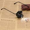 20X Magnification Single Eyeglass Magnifying Jeweler Watch Repair LED Light Magnifier