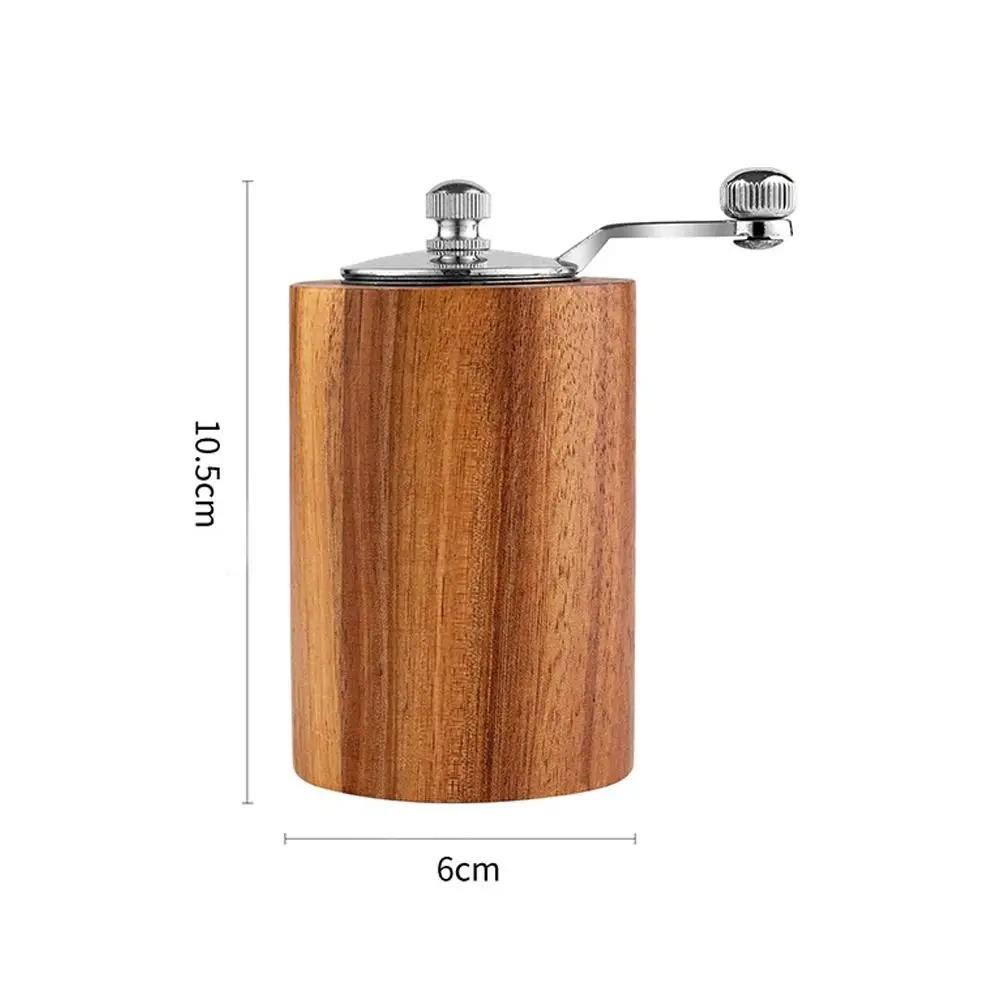 Manual Wooden Salt Pepper Grinder Adjustable Coarseness Grinding Bottle  Seasoning