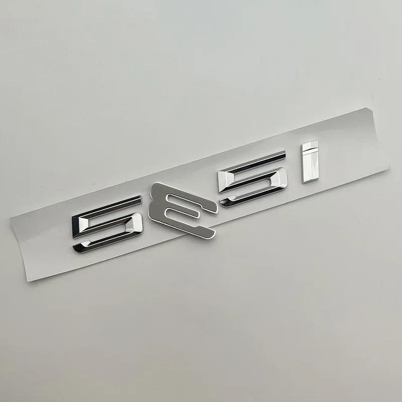 ABS 3D Chrome Car Trunk Letters 528i 535i 540i Luxury Line Xdrive Emblem Logo Sticker For BMW E60 E34 F10 G30 E39 Accessories