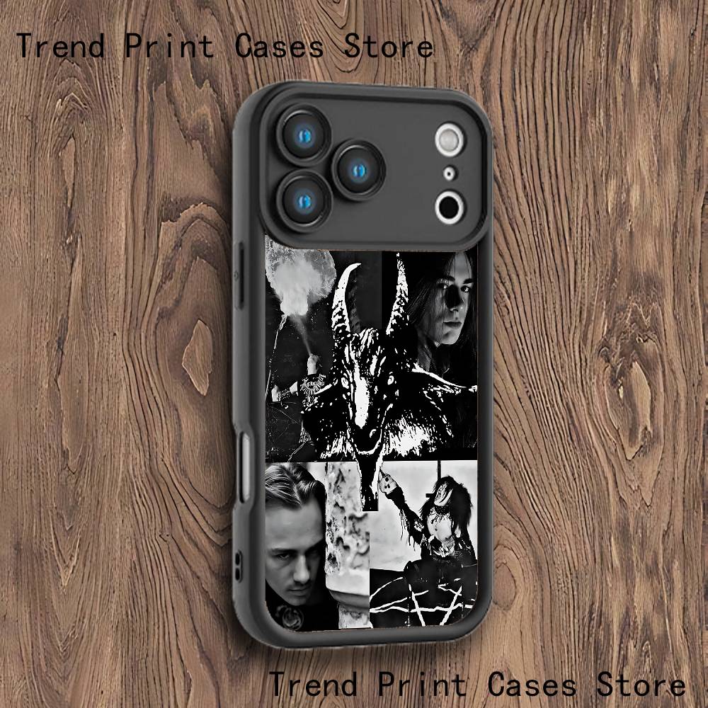 B-BathoryS Band Quorthon Phone Case For iPhone 17,16,15,14,13,12,11,Pro,Max,Plus,X,XS,SE4,E,Mini Black Thickened border Case