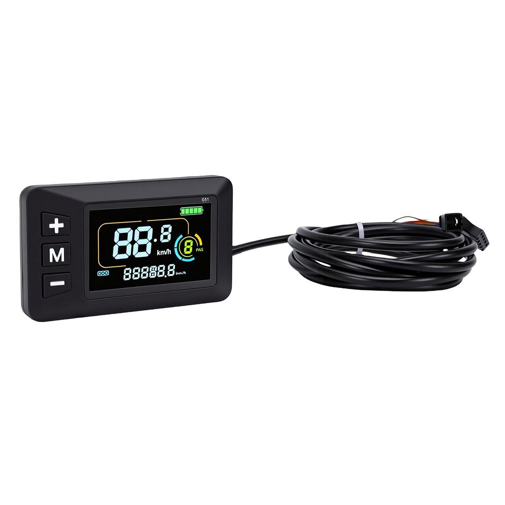 Color Screen Bike LCD Display Electric Bicycle Display for Electric Scooter Water Proof Handlebar Mount