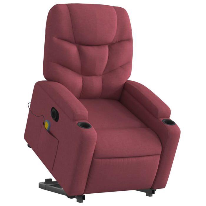 VidaXL Electric Massage Recliner, Relaxation Chair with Adjustable Backrest and Footrest, Seat of 3204635