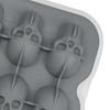 Skull Ice Cube Mold 6-Cavity Silicone Ice Tray for Whiskey Cocktails Food-Grade Flexible Ice Maker for Halloween Parties