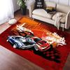 H-Hot Wheels-Themed Large Carpet Mat for Bedroom and Living Room Decor Stylish Area Rug Long Hallway Entryway Doormat Durable