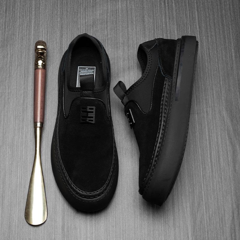 Men's shoes 2025 direct supply new men's shoes leather loafers trend one pedal breathable casual shoes leather shoes