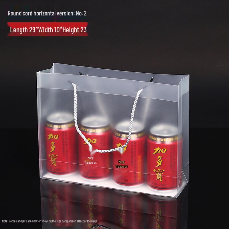 PP Transparent Frosted PVC Teacher's Day/Wedding Gift Tote Bag