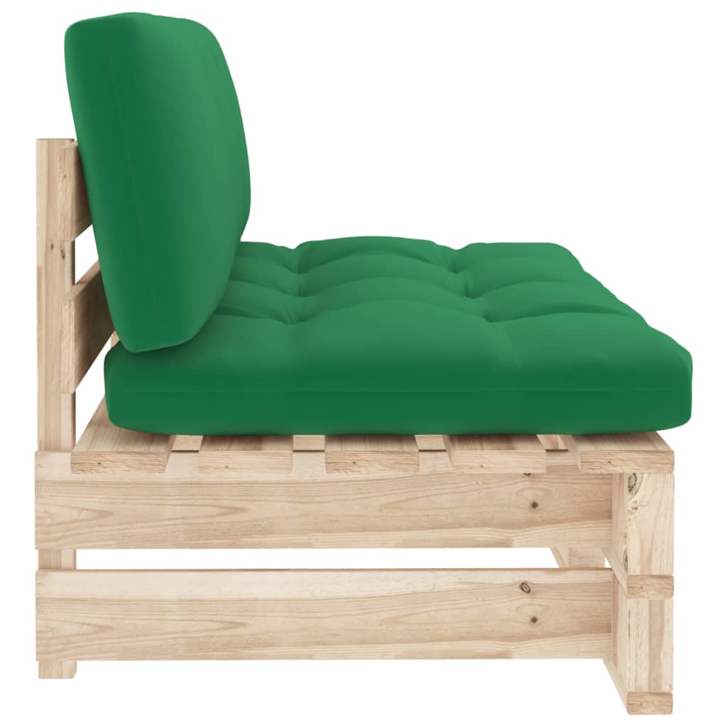 Vidaxl Ogrodowa Sofa Środkowa Z Palet, Impregnowane Drewno Sosnowe