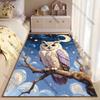 Owl Under Starry Night Carpet Yoga Living Room Room Decor Children's Crawling Mat Doormat Area Rug Games Mat
