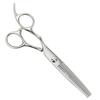 DEEDS Professional Thinning Scissors with Forged Finish and 3D Handles for Use 30 Thinning Japanese Scissors Hairdressers and Barbers Left-Handed (6.0