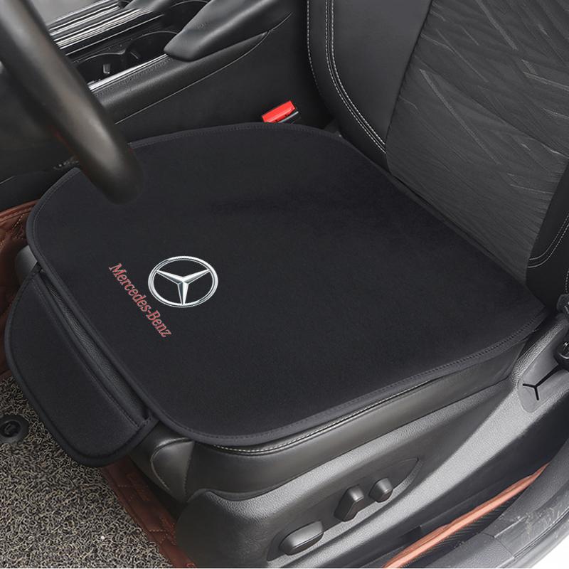 CQZ1 1PCS Car Seat Cushion Non-Slip Cover Ice silk Velvet Plush for Mercedes Benz C180 C200 C260 C300 W108 W124 W126 ZD-BENZ