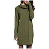 Womens Elegant Stretchy Long Sleeve Turtleneck Sweatshirt Short Dress