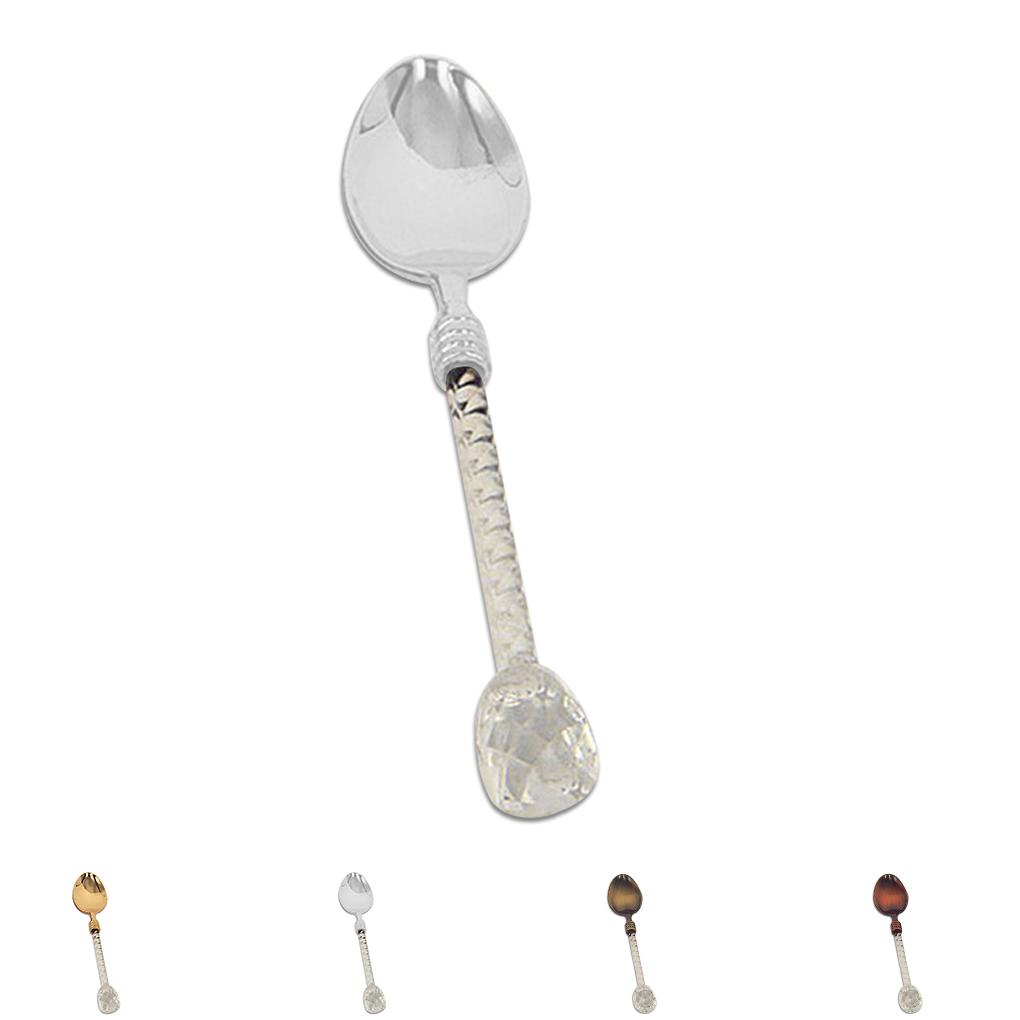 Crystal Coffee Spoon Dessert Scoop Vintage Style Scoops Decoration Gift Tableware Restaurant Kitchen Accessories