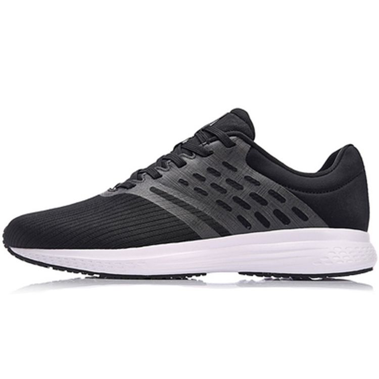 Li Ning Speed Star One-Piece Woven Shock Absorbing Breathable Low-Top Running Shoes Unisex Sneaker Standard-Black ARHN007-3