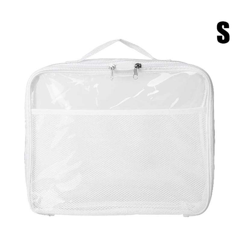 Large Capacity Block Toys Storage Bag Transparent Zipper Puzzle Block Organizer Bags Cosmetic Storage Organizer Bag