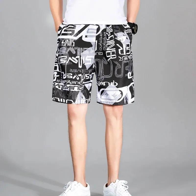 Men's Summer Beach Pants Shorts Men's Five Pants Large Size Pants Casual Large Pants Quick Dry Pants