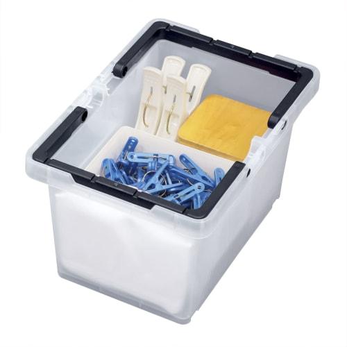 JEJ Astage Storage Box, Separate Basket #45, Clear, Made In Japan, Outdoor/Camping, Stackable, SPB-N45C, 22cm Wide X 31cm Deep X 18cm High