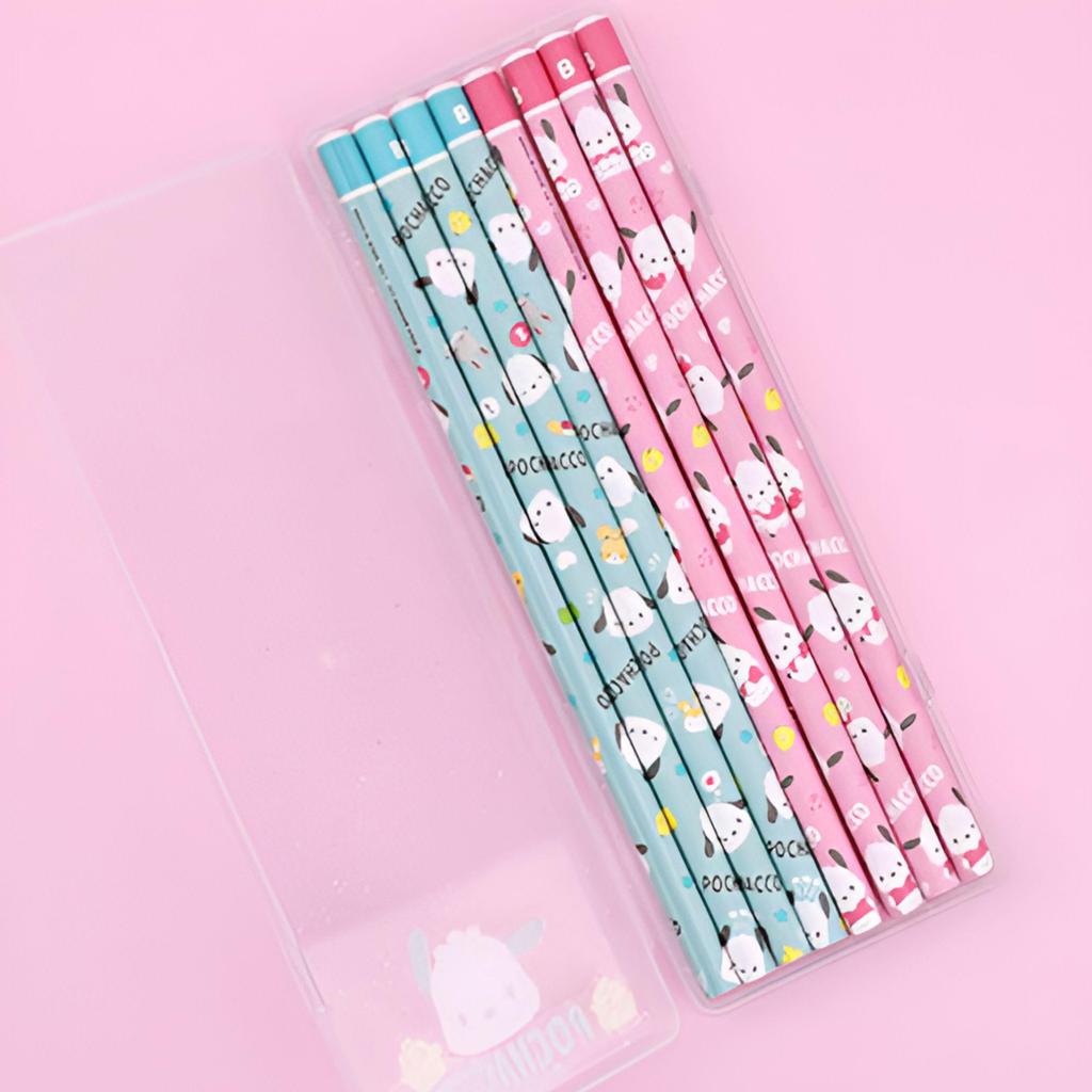 Sanrio Charaktere 8-Stifteetui & Stifte-Set