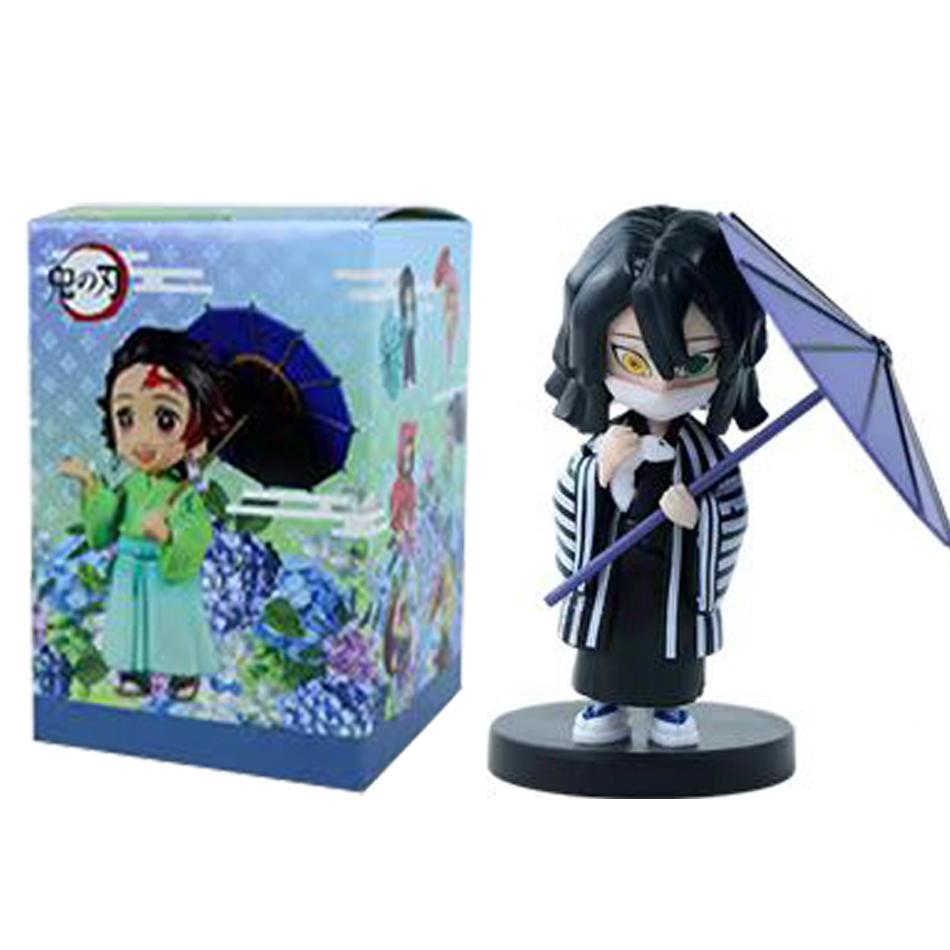 Hot Demon Slayer New Character Peripheral Plum Rain Series B Figure Car Model Ornaments Collectibles Christmas Gifts