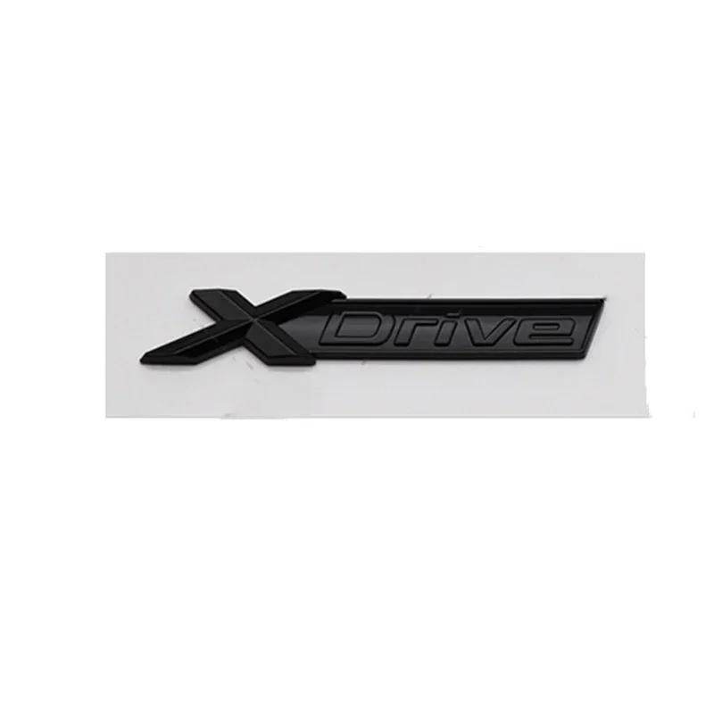 ABS Car Rear Trunk Letters Emblem Badge Fender Side Sticker For BMW XDRIVE SDRIVE 3 5 Series X3 X5 M3 M5 E46 E90 E83 F20 F30