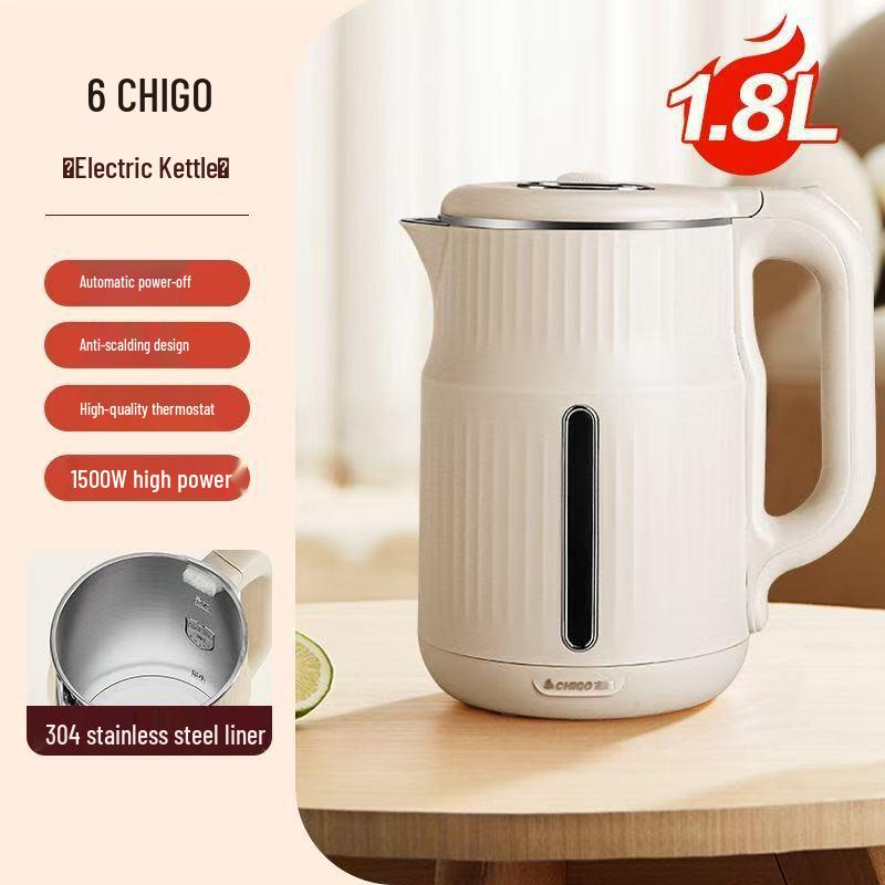 Zhigao Household Electric Kettle with Auto Power-off, Large Capacity, and Insulation for Dormitories.