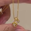 New In Cute and Exquisite Heart-shaped Necklaces Light Luxury Irregular Pendants Fashion Collarbone Chain Wedding  Gift