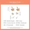 Bisaer Exquisite Butterflies & Dragonflies 3 Pair of Stud Earring Set for Women Fashion Jewelry