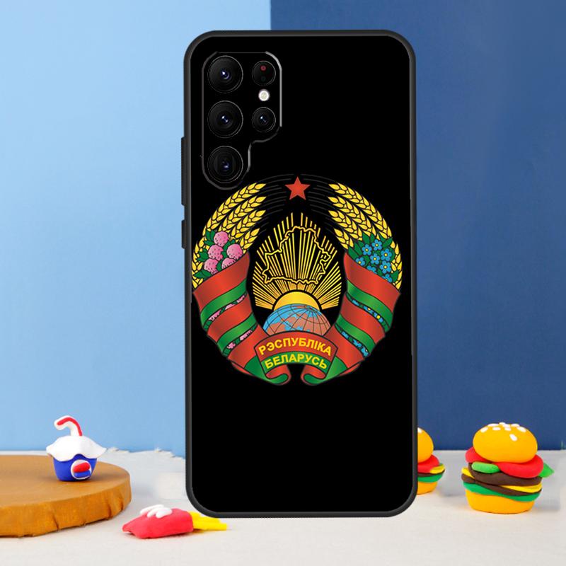 

Belarus Flag Coat of Arms Phone Case For Samsung Galaxy S25 Ultra S9 S10 S20 S21 S22 Plus S23 FE S24 Ultra Cover Coque Galaxy S24
