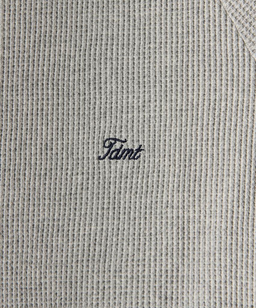 TTUDEMENT Raglan Short Sleeve T-Shirt (Melange Grey)