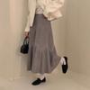 Maternity A-shaped Wool Skirt Autumn and Winter New Outer Wear Knitted Skirt Spring and Autumn Medium and Long Umbrella Skirt
