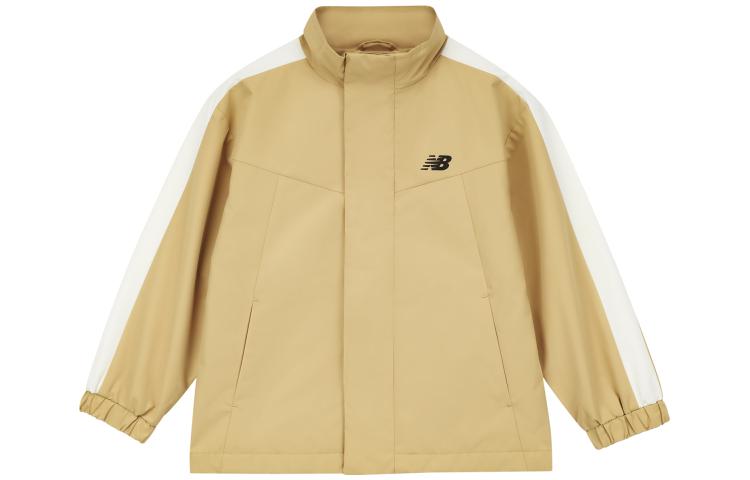 New Balance Kids Jackets Stand Collar Moderate 7AD3S093-BEI 130