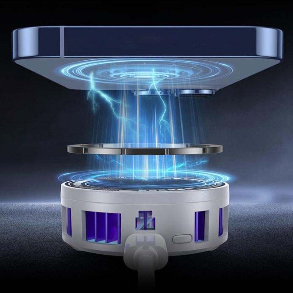 Air Cooling Portable Game Heat Sink Rechargeable LED Light Cooling Fan  Phone Accessories