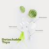 Door Hanging Electric Cat Feather Toy Smart Self Play Cat Teaser Toy Automatic Cat Toy with Feather Fluffy Ball And Tassel for Indoor Cats