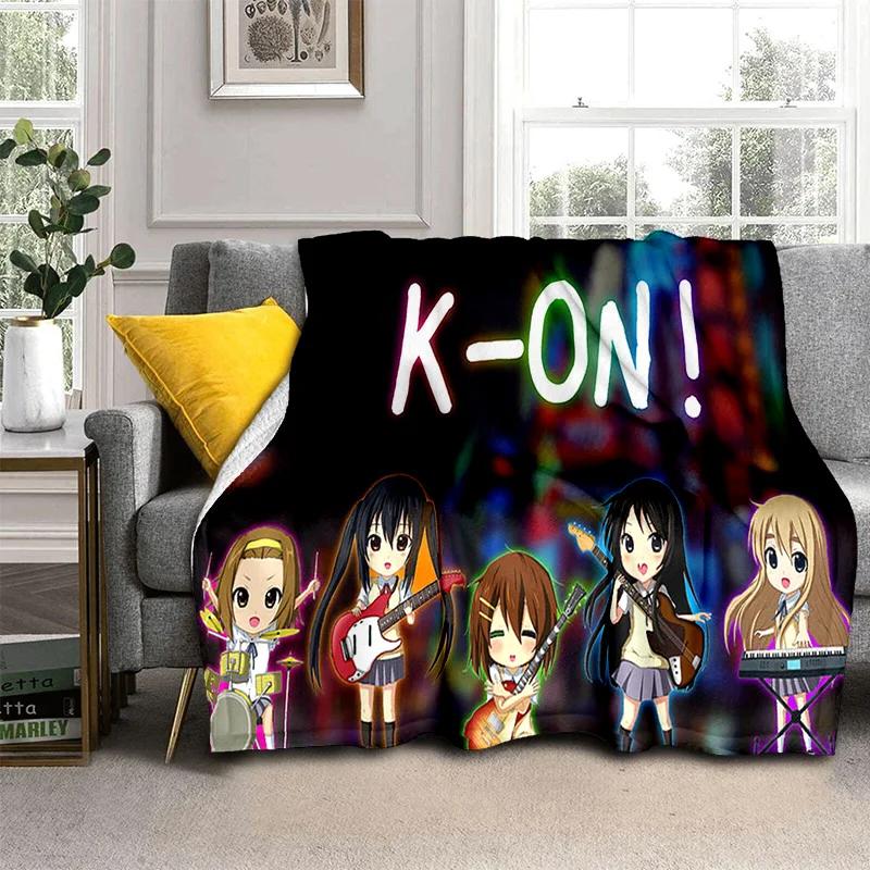

3D Кавайная Девочка K-ON Мультяшное Милое Лолита Одеяло, Мягкое Пледовое Одеяло для Дома Спальни Кровати Дивана Пикника Путешествия Покрывало Дети 75x90cm