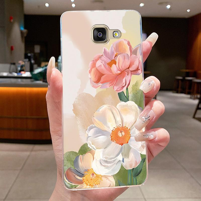For Samsung Galaxy A5 2016 A3 2016 A7 2017 Case Flower Butterfly Soft Silicone Clear TPU Cover For Samsung A3 A5 2017 Cases Capa