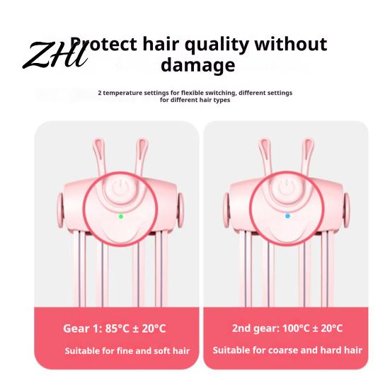 Electric Root Lifter Heated Hair Volume Clip, 2 Heat Settings Volumizing Lift Tool Instant for Thin Hair, Fluffy Bangs, USB Rechargeable Cordless