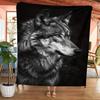 Vintage Wolf Blanket Wild Animals Nature Soft Warm Throw for Bed Sofa Living Room Travel Office Gift