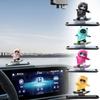 Car Automatic Sliding Skateboard Bear Alloy Cute Cartoon Console Scooter Center Skateboard Bear Decor Interior Ornaments Ca J6W9