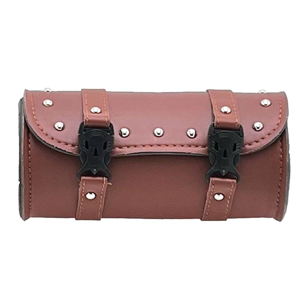 

Универсальная сумка для мотоцикла, рюкзак, седельная сумка из искусственной кожи, сумка для хранения багажа на бак, держатель для сумки на бензобак, аксессуары для мотоциклов коричневый