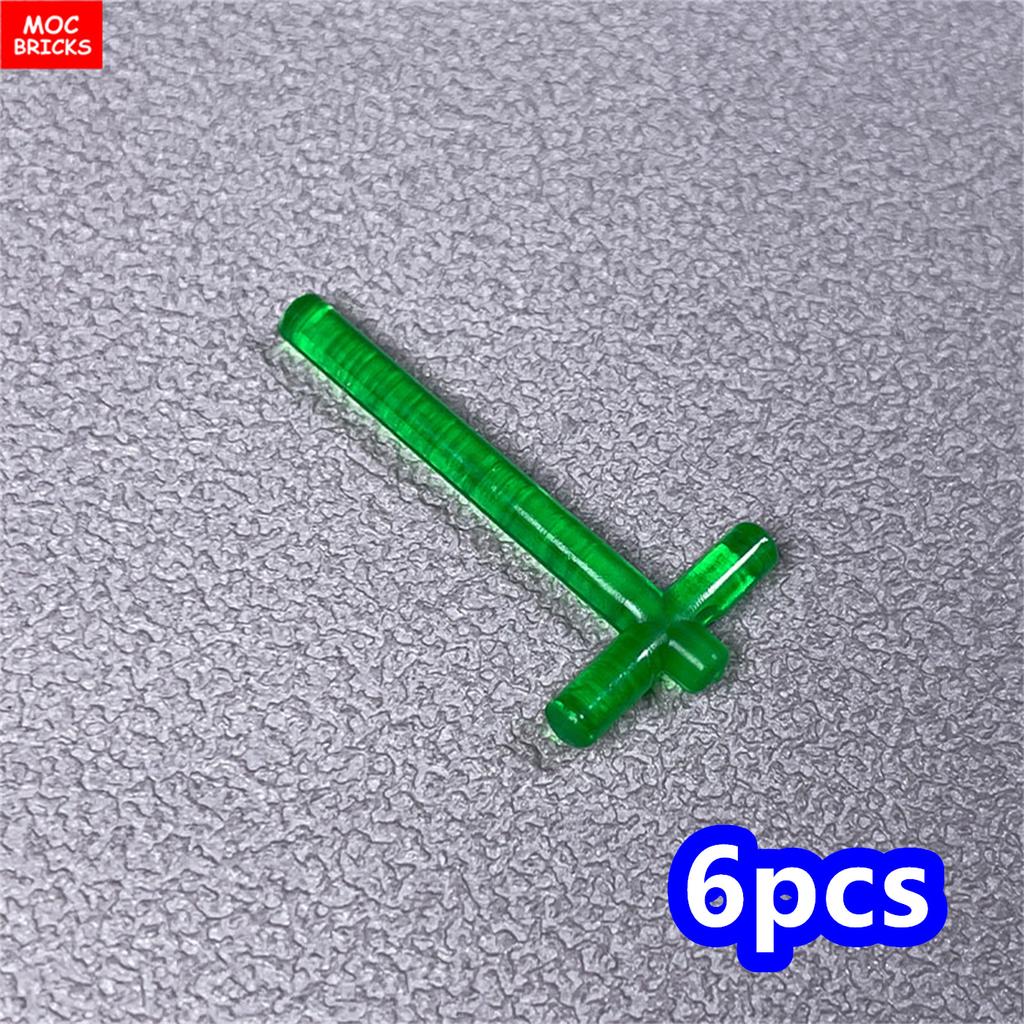 Mattoncini MOC Action Figure 4cm Elsa di Spada Barra 4L 2L Lama Spada Laser Incrociata 21699 64567 Blocchi da Costruzione Assemblati Giocattolo per Bambini