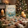 Regalo di Natale per 24 Giorni Tartaruga Perla 2026 Ragazzi Ragazze Oceano Calendario dell'Avvento Conto alla Rovescia Cieco